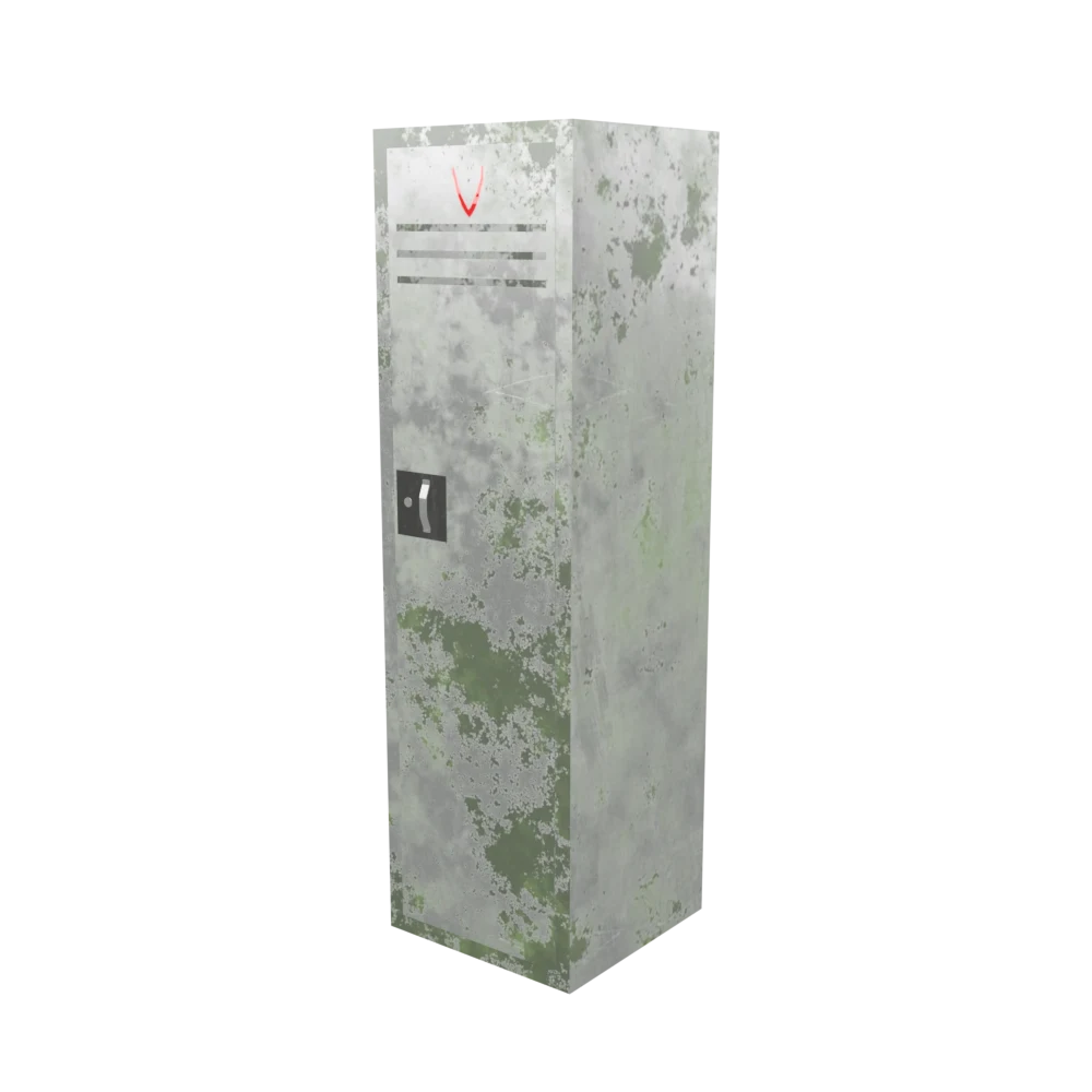 Rusted steel locker